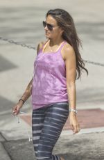 MICHELLE KEEGAN in Tights Working Out in Los Angeles 08/06/2015