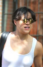 MICHELLE RODRIGUEZ Leaves The Bowery Hotel in New York 09/16/2015