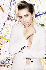 MILEY CYRUS in Elle Magazine, October 2015 Issue