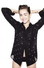 MILEY CYRUS in Elle Magazine, October 2015 Issue