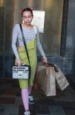 MILEY CYRUS Out Shopping at The North Face in Beverly Hills 09/15/2015