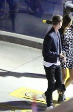 MIRANDA KERR Leavves Staples Center in Los Angeles 09/18/2015