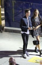 MIRANDA KERR Leavves Staples Center in Los Angeles 09/18/2015
