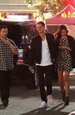 MIRANDA KERR Leavves Staples Center in Los Angeles 09/18/2015