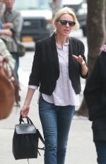 NAOMI WATTS Out and About in New York 09/28/2015