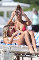 NATASHA OAKLEY and DEVIN BRUGMAN in Bikinis on the Brach in Miami 09/09/2015