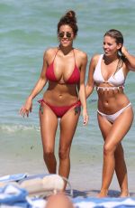 NATASHA OAKLEY and DEVIN BRUGMAN in Bikinis on the Brach in Miami 09/09/2015