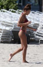 NATASHA OAKLEY and DEVIN BRUGMAN in Bikinis on the Brach in Miami 09/09/2015