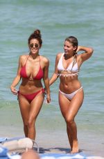 NATASHA OAKLEY and DEVIN BRUGMAN in Bikinis on the Brach in Miami 09/09/2015