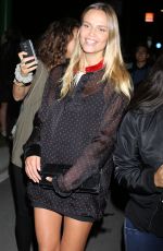 NATASHA POLY Leaves Versace Fashion Show in Milan 09/25/2015