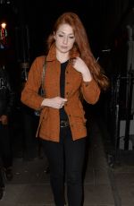 NICOLA ROBERTS Arrives ay Nick Grimshaw