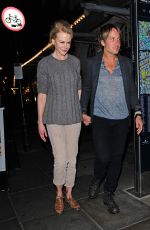 NICOLE KIDMAN Arrives at Noel Coward Theatre in London 09/09/2015