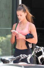 NINA AGDAL Heading to a Gym in Miami 09/06/2015