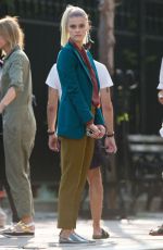 NINA AGDAL on the Set of a Photoshoot in New York 09/01/2015