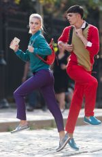 NINA AGDAL on the Set of a Photoshoot in New York 09/01/2015