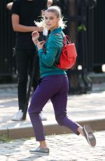 NINA AGDAL on the Set of a Photoshoot in New York 09/01/2015