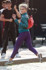 NINA AGDAL on the Set of a Photoshoot in New York 09/01/2015