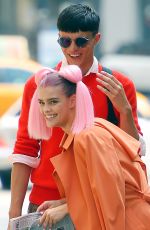 NINA AGDAL on the Set of a Photoshoot in New York 09/01/2015