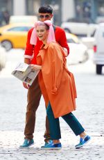 NINA AGDAL on the Set of a Photoshoot in New York 09/01/2015