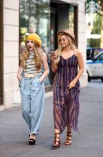 OLIVIA HOLT and SABRINA CARPENTER Out Shopping in Manhattan 09/16/2015