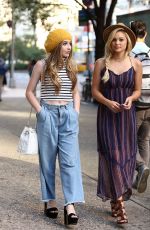 OLIVIA HOLT and SABRINA CARPENTER Out Shopping in Manhattan 09/16/2015