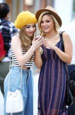 OLIVIA HOLT and SABRINA CARPENTER Out Shopping in Manhattan 09/16/2015