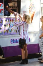OLIVIA HOLT Out and  About in New York 09/17/2015