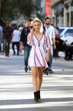 OLIVIA HOLT Out and  About in New York 09/17/2015