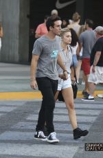 OLIVIA HOLT with Her Boyfriend Out in Santa Monica 09/05/2015