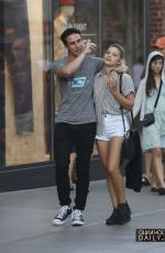 OLIVIA HOLT with Her Boyfriend Out in Santa Monica 09/05/2015