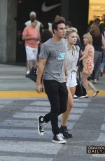 OLIVIA HOLT with Her Boyfriend Out in Santa Monica 09/05/2015