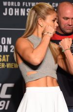 PAIGE VANZANT amd ALEX CHAMBERS at UFC 191 Ultimate Media Day 09/03/2015