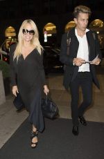 PAMELA ANDERSON Arrives at Her Hotel in Berlin 09/24/2015