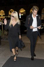 PAMELA ANDERSON Arrives at Her Hotel in Berlin 09/24/2015