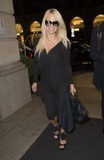 PAMELA ANDERSON Arrives at Her Hotel in Berlin 09/24/2015