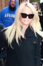 PAMELA ANDERSON Arrives at The View in New York 09/21/2015