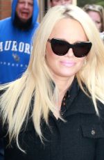 PAMELA ANDERSON Arrives at The View in New York 09/21/2015