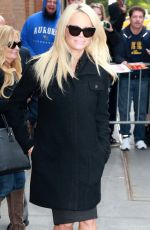 PAMELA ANDERSON Arrives at The View in New York 09/21/2015