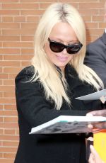 PAMELA ANDERSON Arrives at The View in New York 09/21/2015