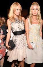 PARIS and NICKY HILTON at Dennis Basso Fashion Showw in New York 09/15/2015