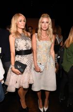 PARIS and NICKY HILTON at Dennis Basso Fashion Showw in New York 09/15/2015