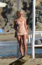 PIXIE LOTT in Bikini at a Beach in Mykonos 09/15/2015