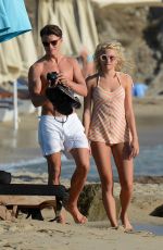 PIXIE LOTT in Bikini at a Beach in Mykonos 09/15/2015