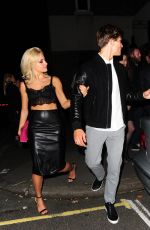 PIXIE LOTT Leaves Carousel Restaurant in London 09/03/2015