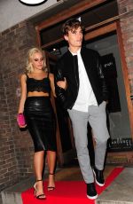 PIXIE LOTT Leaves Carousel Restaurant in London 09/03/2015