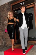 PIXIE LOTT Leaves Carousel Restaurant in London 09/03/2015