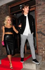 PIXIE LOTT Leaves Carousel Restaurant in London 09/03/2015