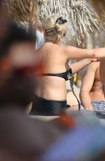 PIXIE LOTT on the Beach in Mykonos 09/14/2015