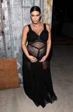 Pregnant KIM KARDASHIAN at Givenchy Fashion Show in New York 09/11/2015