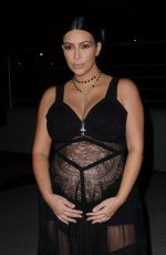 Pregnant KIM KARDASHIAN at Givenchy Fashion Show in New York 09/11/2015